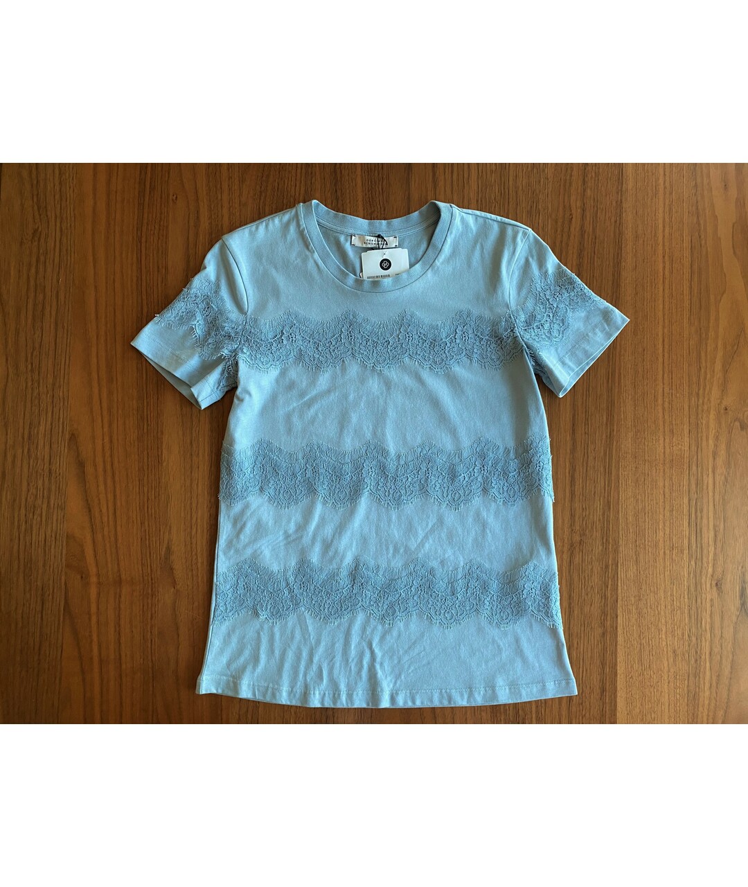 DOROTHEE SCHUMACHER Голубая хлопковая футболка, фото 2