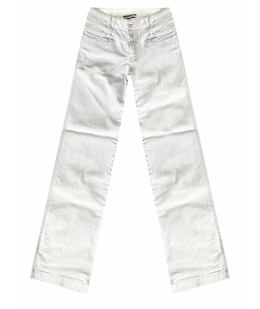 KARL LAGERFELD Серые хлопковые прямые джинсы, фото 1