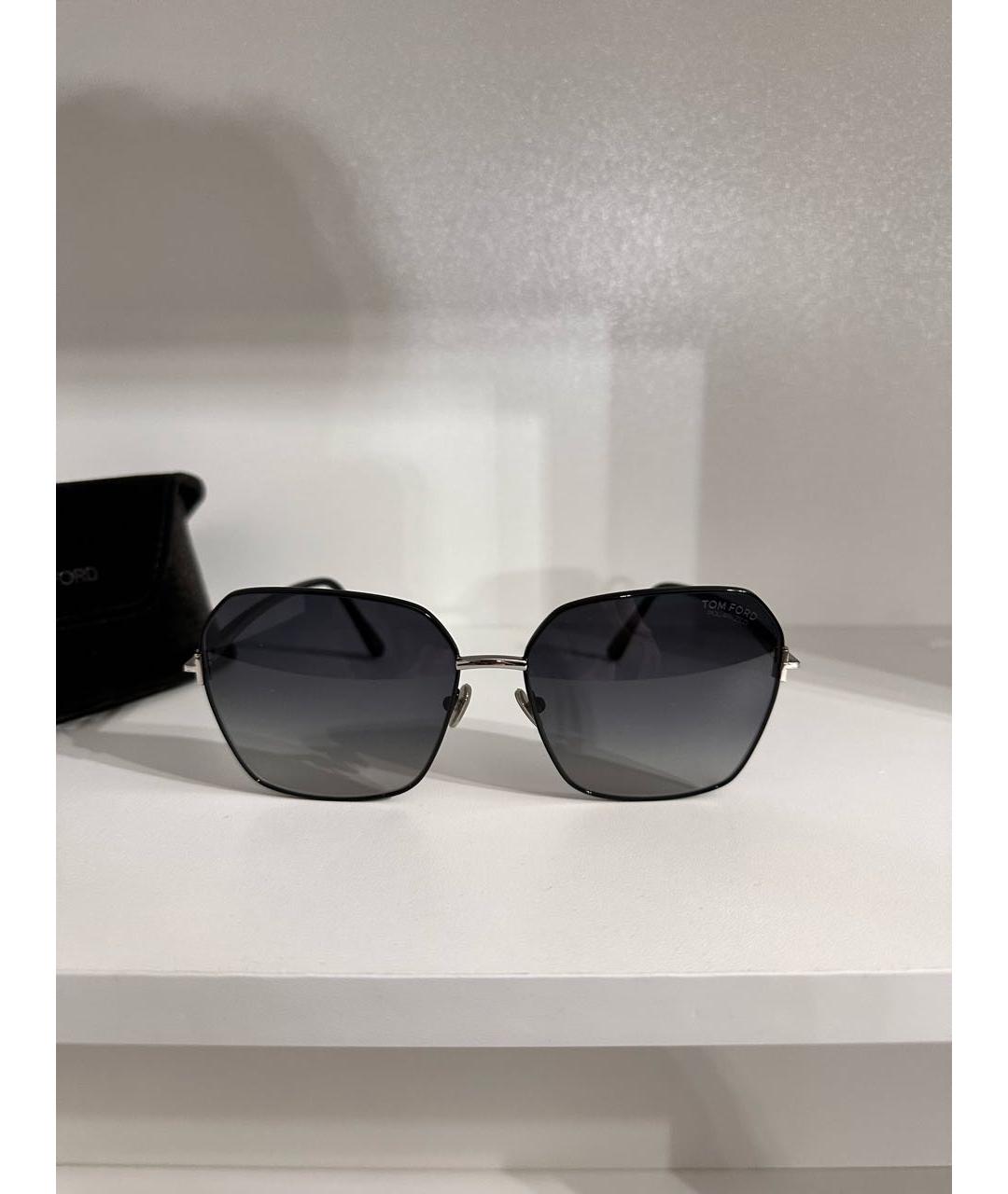 TOM FORD Серые металлические солнцезащитные очки, фото 6