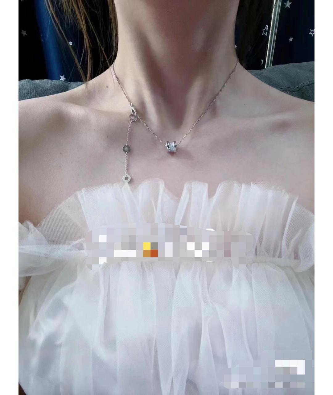 BVLGARI Серебряное колье из белого золота, фото 5