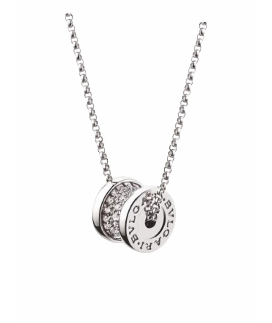 BVLGARI Серебряное колье из белого золота, фото 1