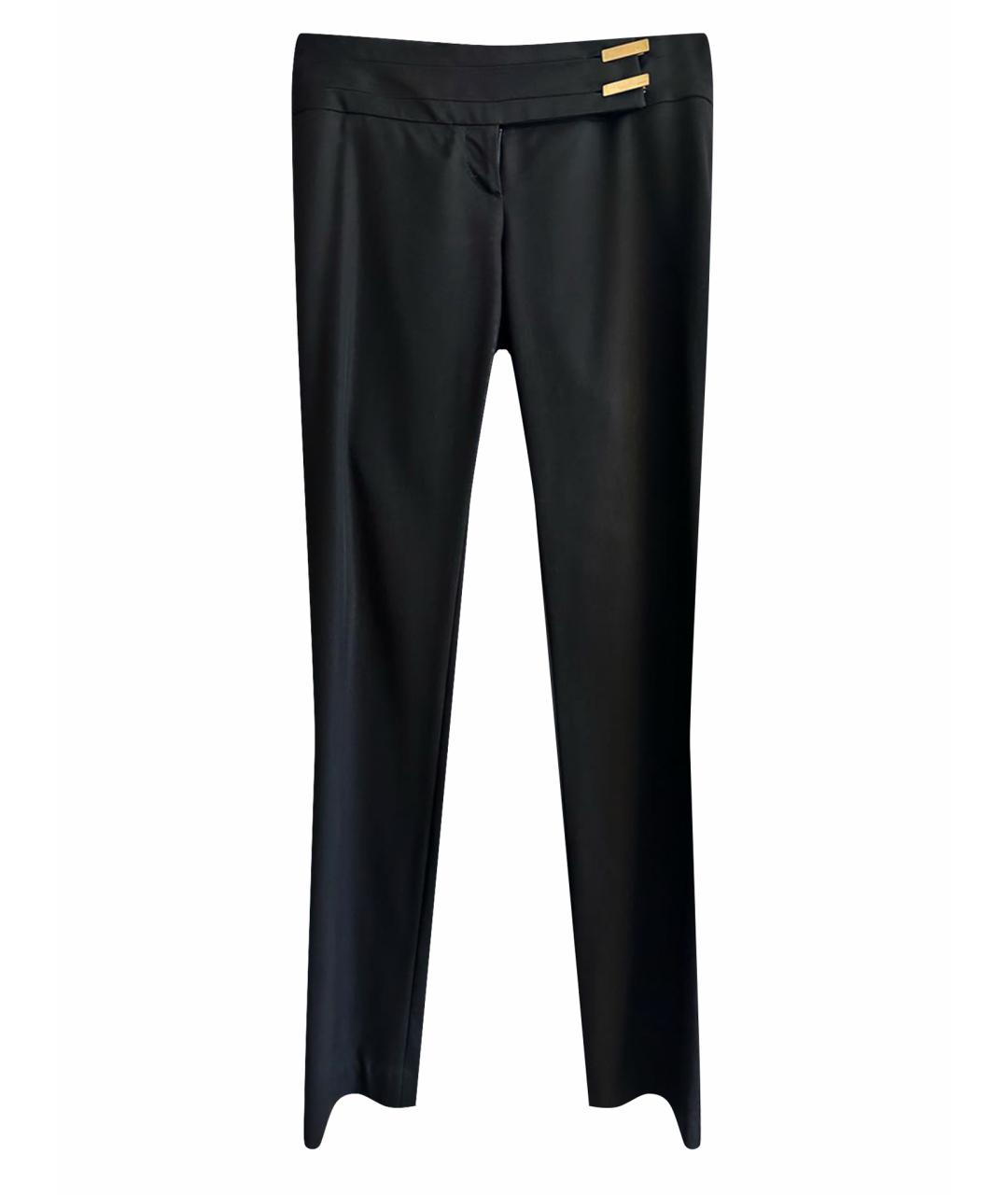 GUCCI Черные полиамидовые прямые брюки, фото 1