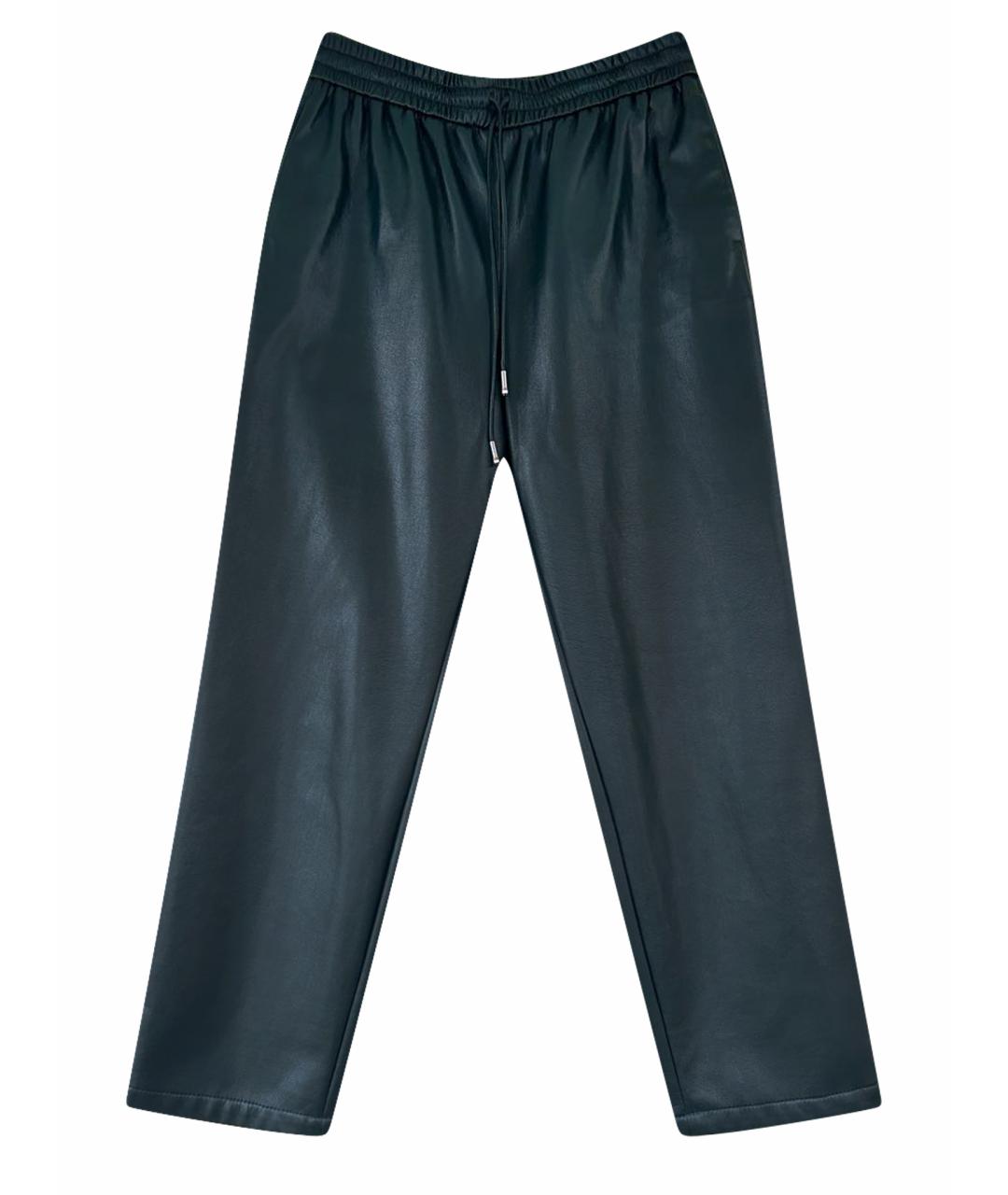 HUGO BOSS Зеленые хлопко-эластановые брюки широкие, фото 1