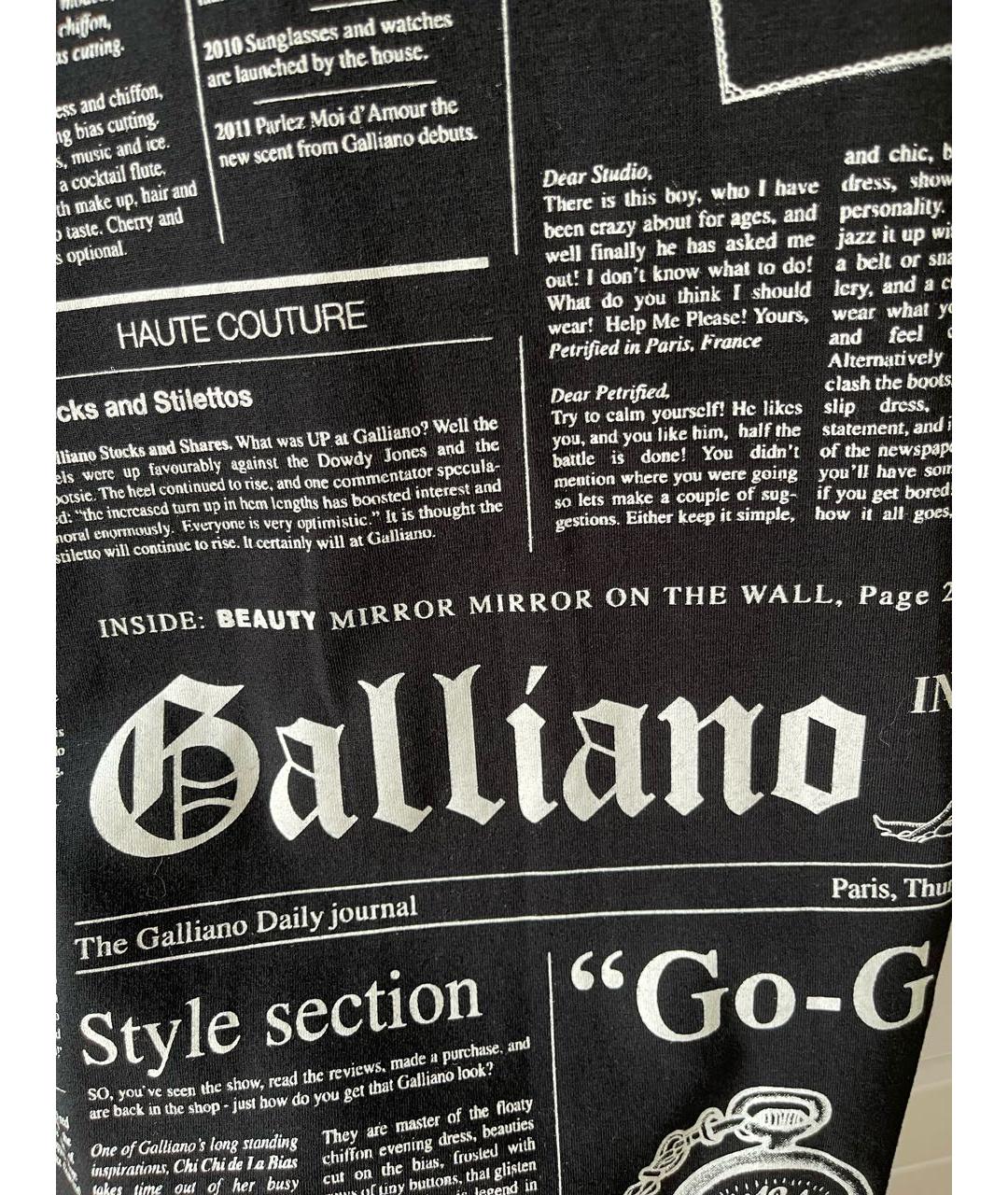 JOHN GALLIANO Черное хлопковое коктейльное платье, фото 8