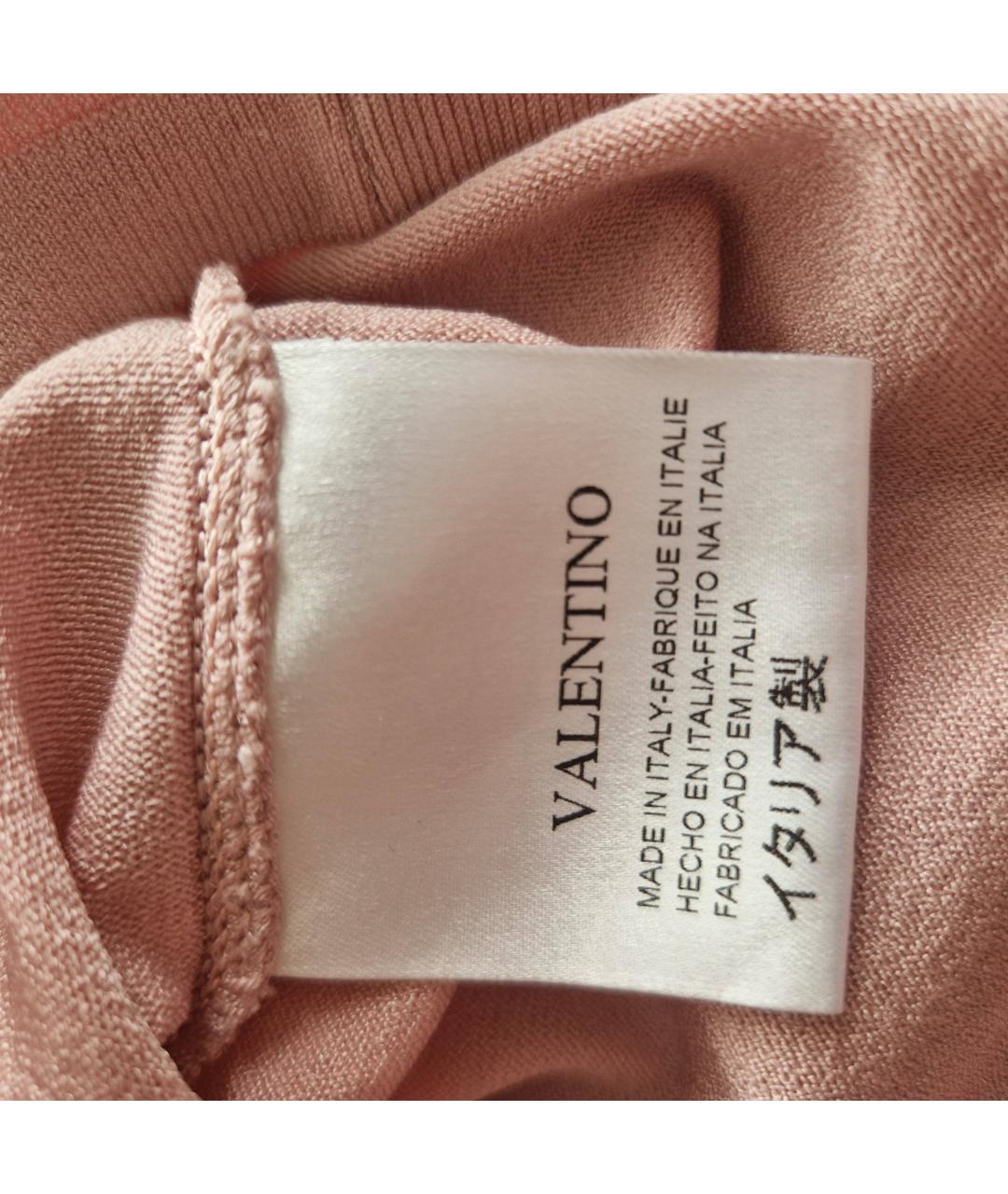 VALENTINO Розовая вискозная блузы, фото 4