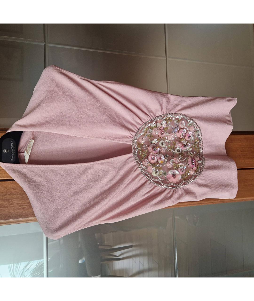 VALENTINO Розовая вискозная блузы, фото 5
