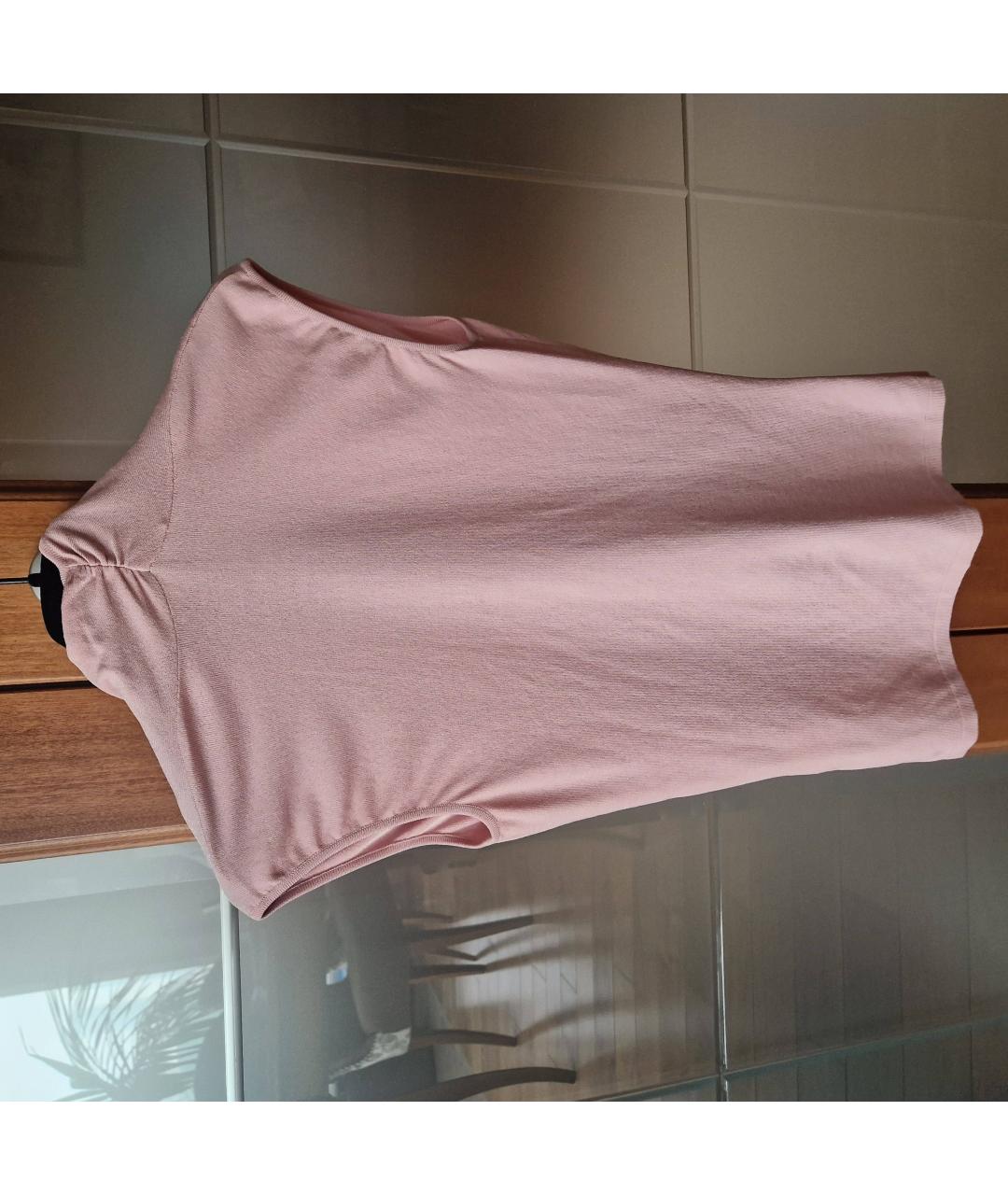 VALENTINO Розовая вискозная блузы, фото 2