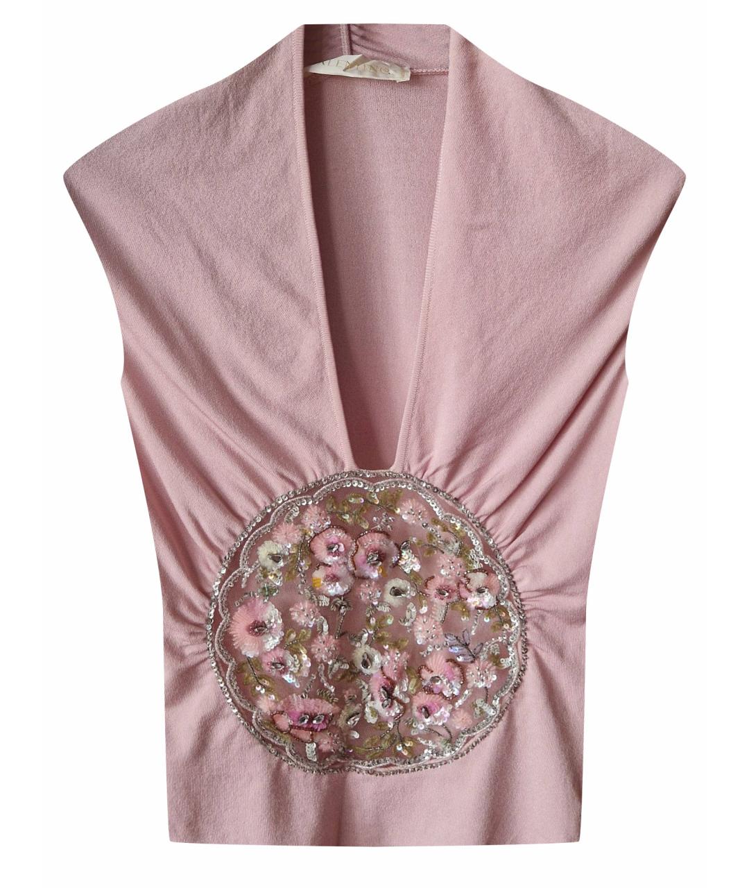 VALENTINO Розовая вискозная блузы, фото 1