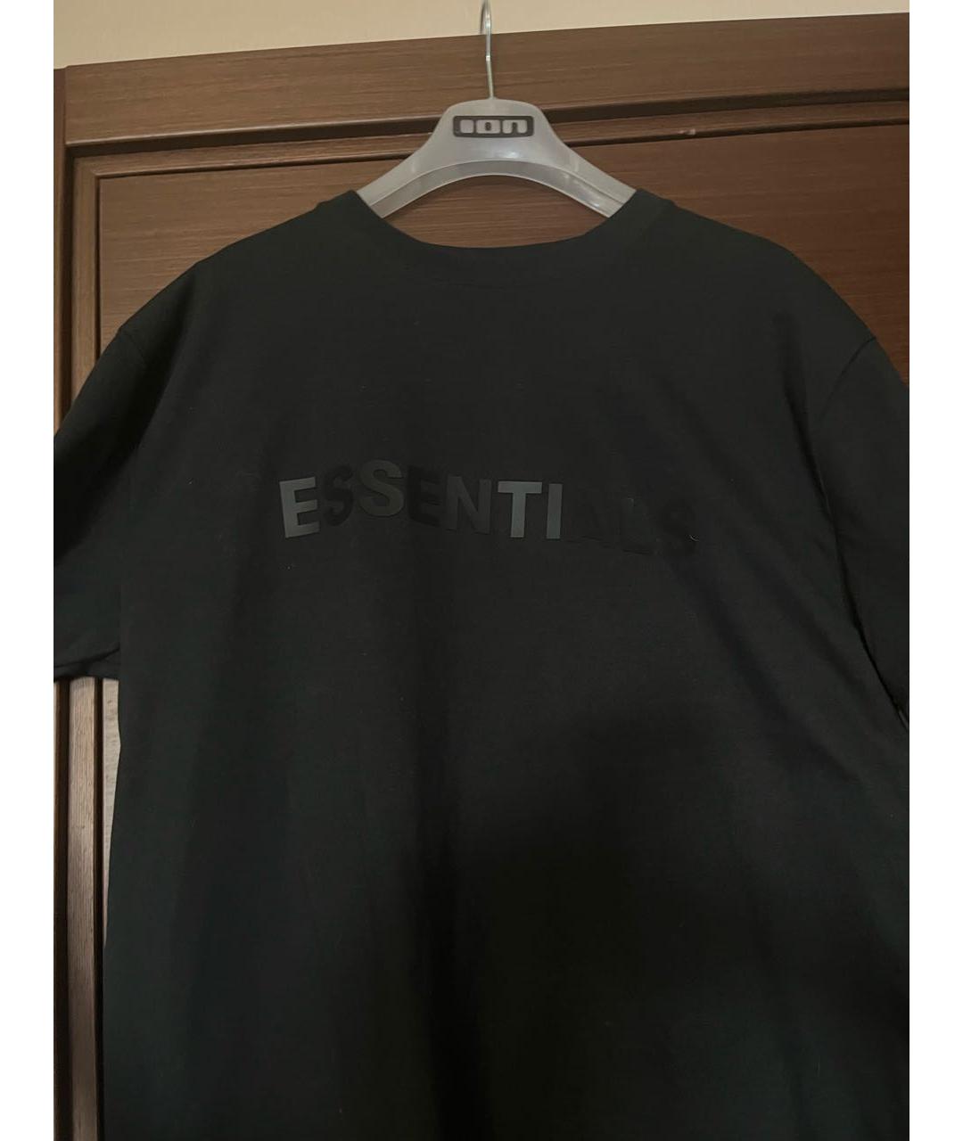 ESSENTIAL Черная хлопковая футболка, фото 5
