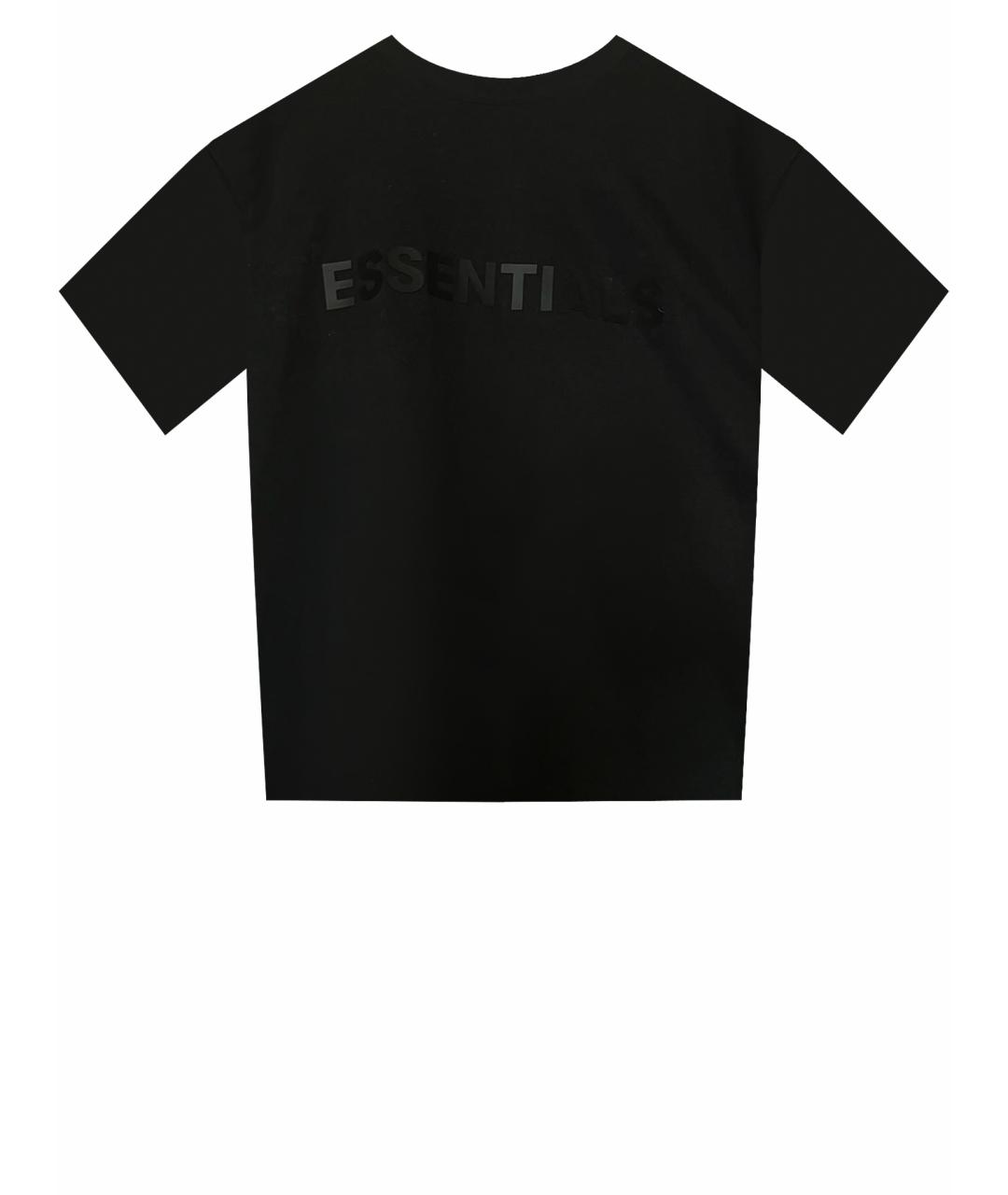 ESSENTIAL Черная хлопковая футболка, фото 1
