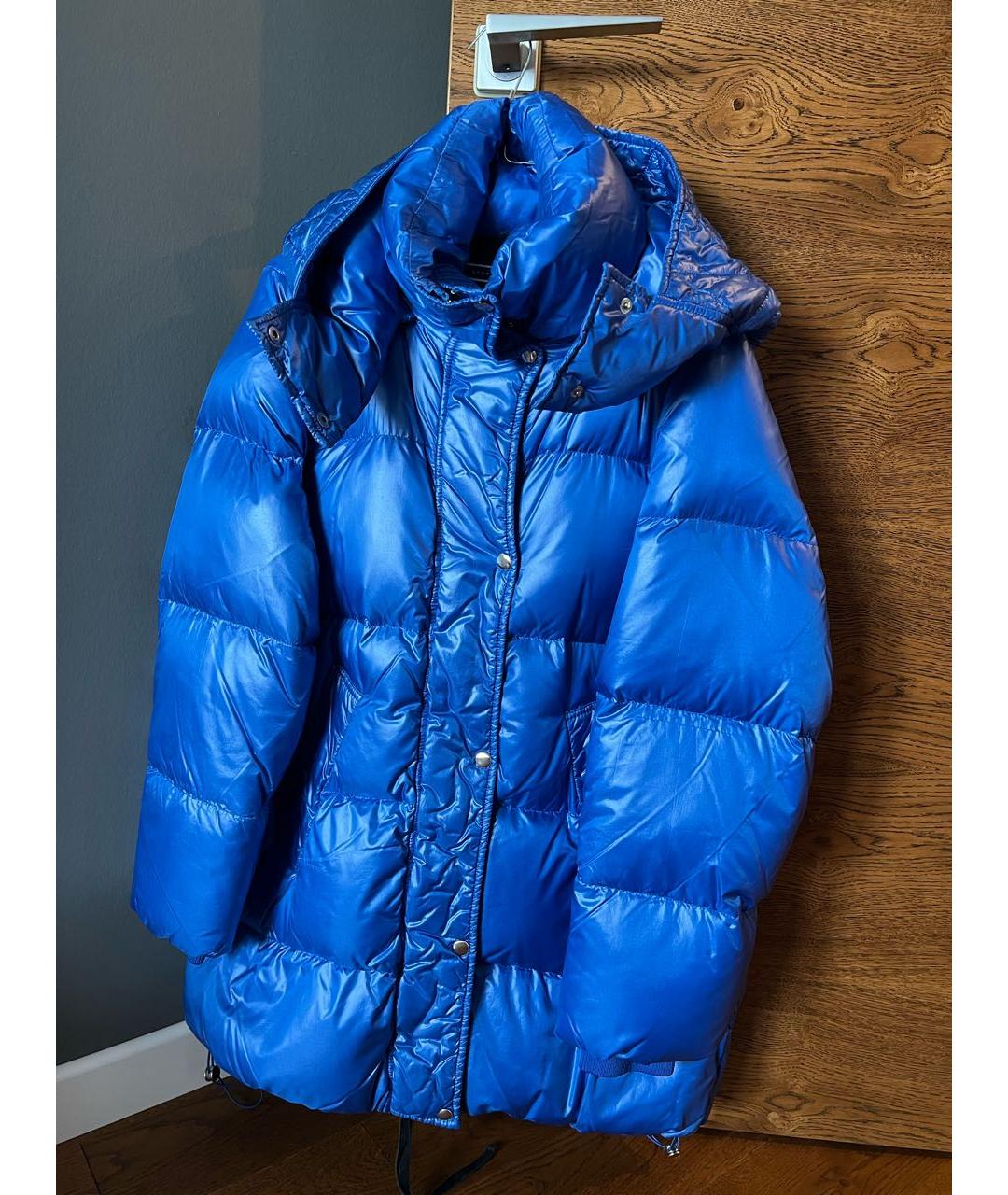 SPORTMAX Синяя полиамидовая куртка, фото 7