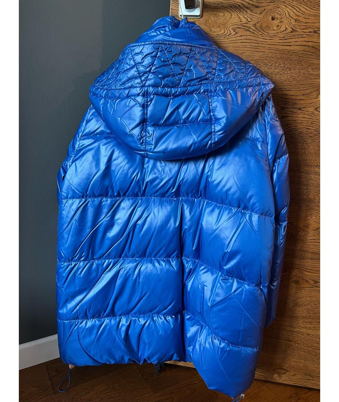 SPORTMAX Синяя полиамидовая куртка, фото 2