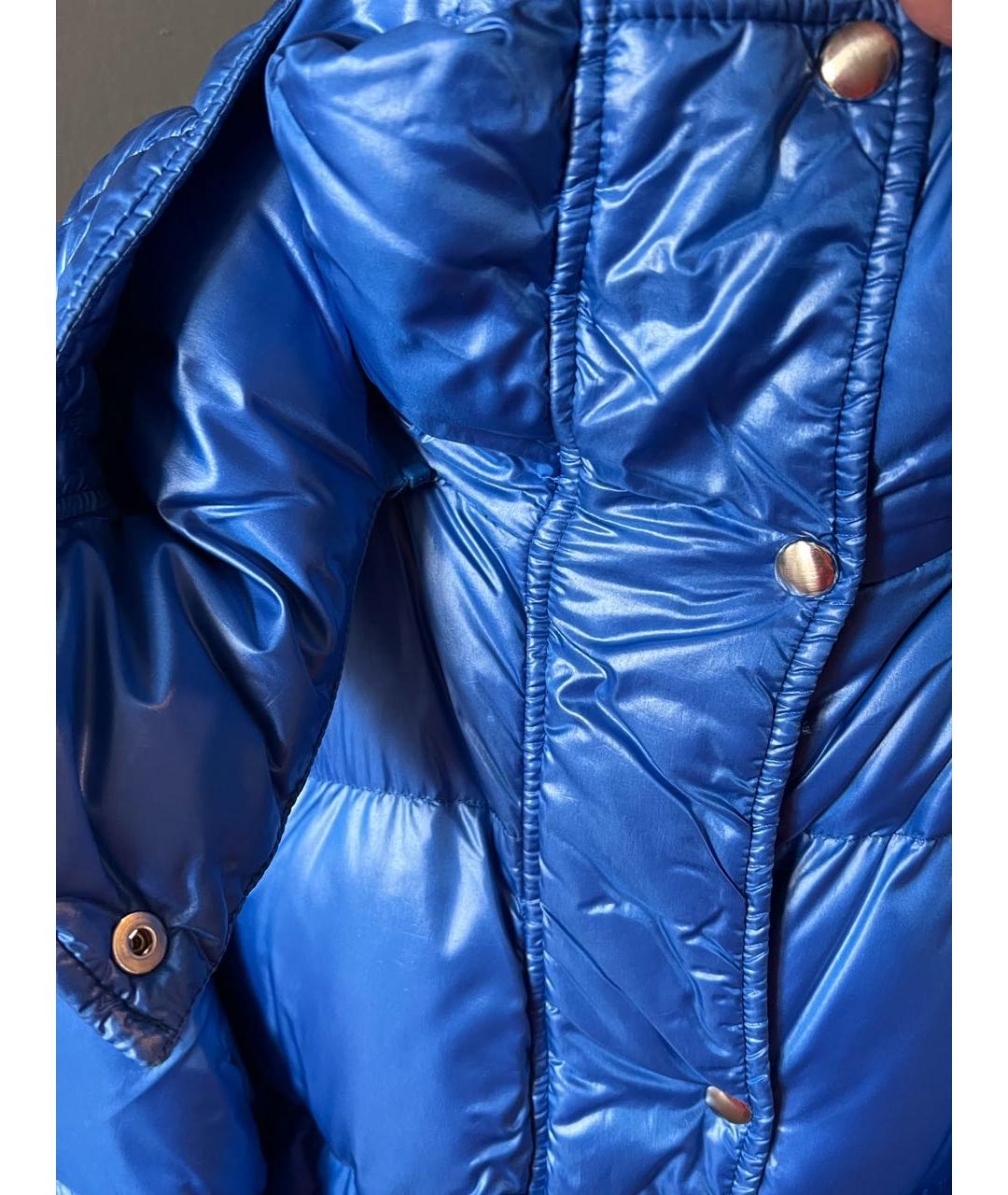 SPORTMAX Синяя полиамидовая куртка, фото 4