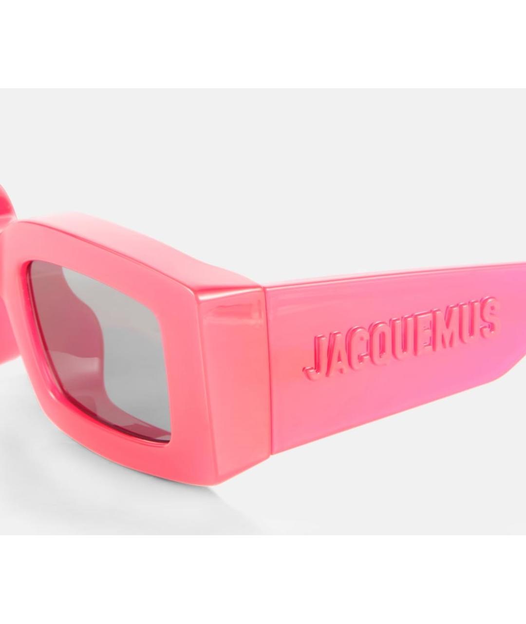 JACQUEMUS Фуксия пластиковые солнцезащитные очки, фото 2