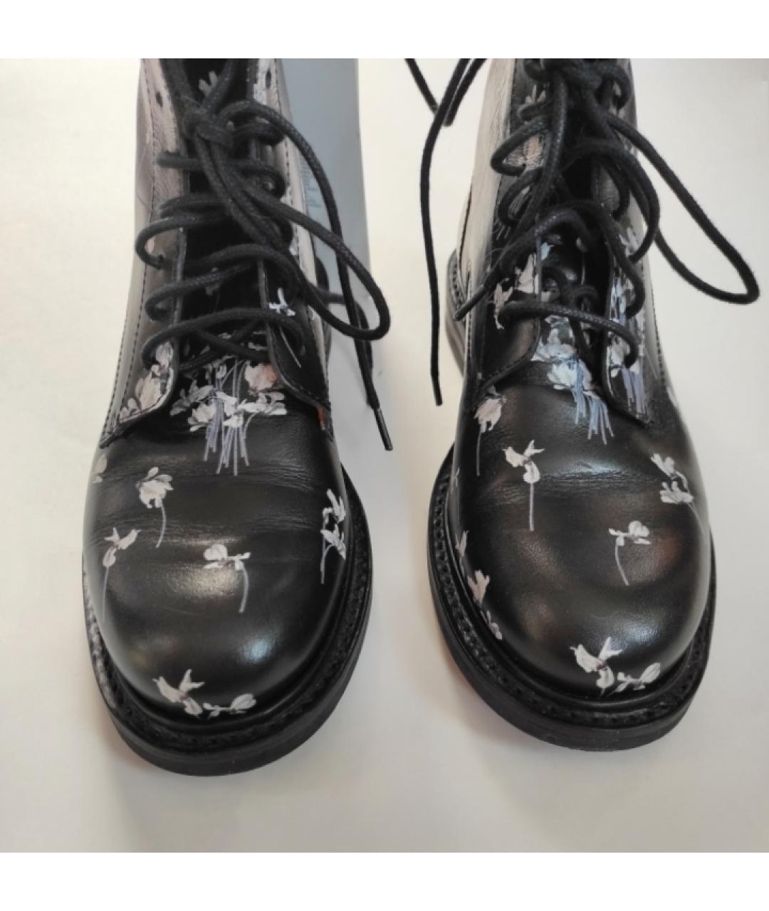 ERDEM Черные кожаные ботинки, фото 3
