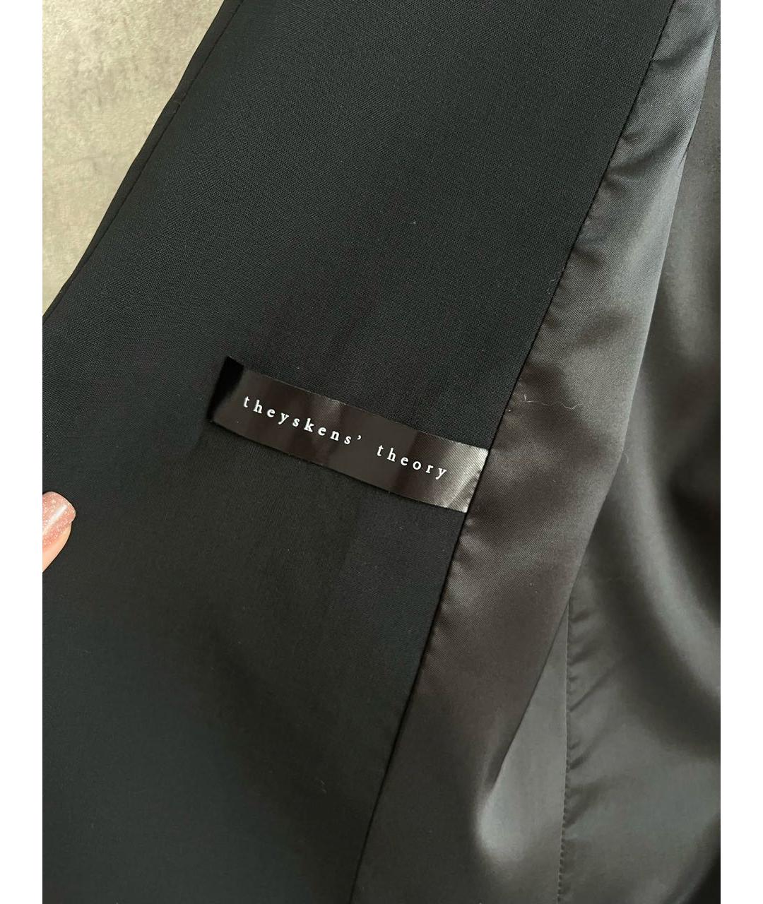 OLIVIER THEYSKENS Черный шерстяной жакет/пиджак, фото 3