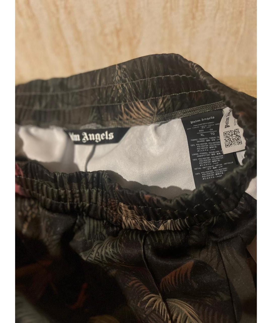 PALM ANGELS Хаки полиэстеровые повседневные брюки, фото 3