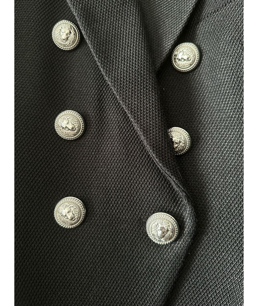 BALMAIN Черный вискозный жакет/пиджак, фото 5
