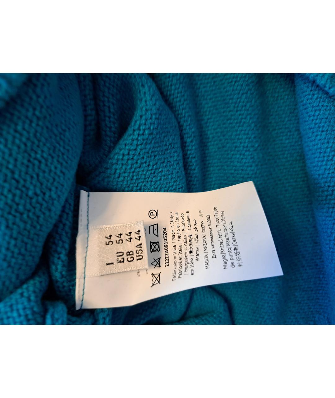 MOSCHINO Зеленый кашемировый джемпер / свитер, фото 5