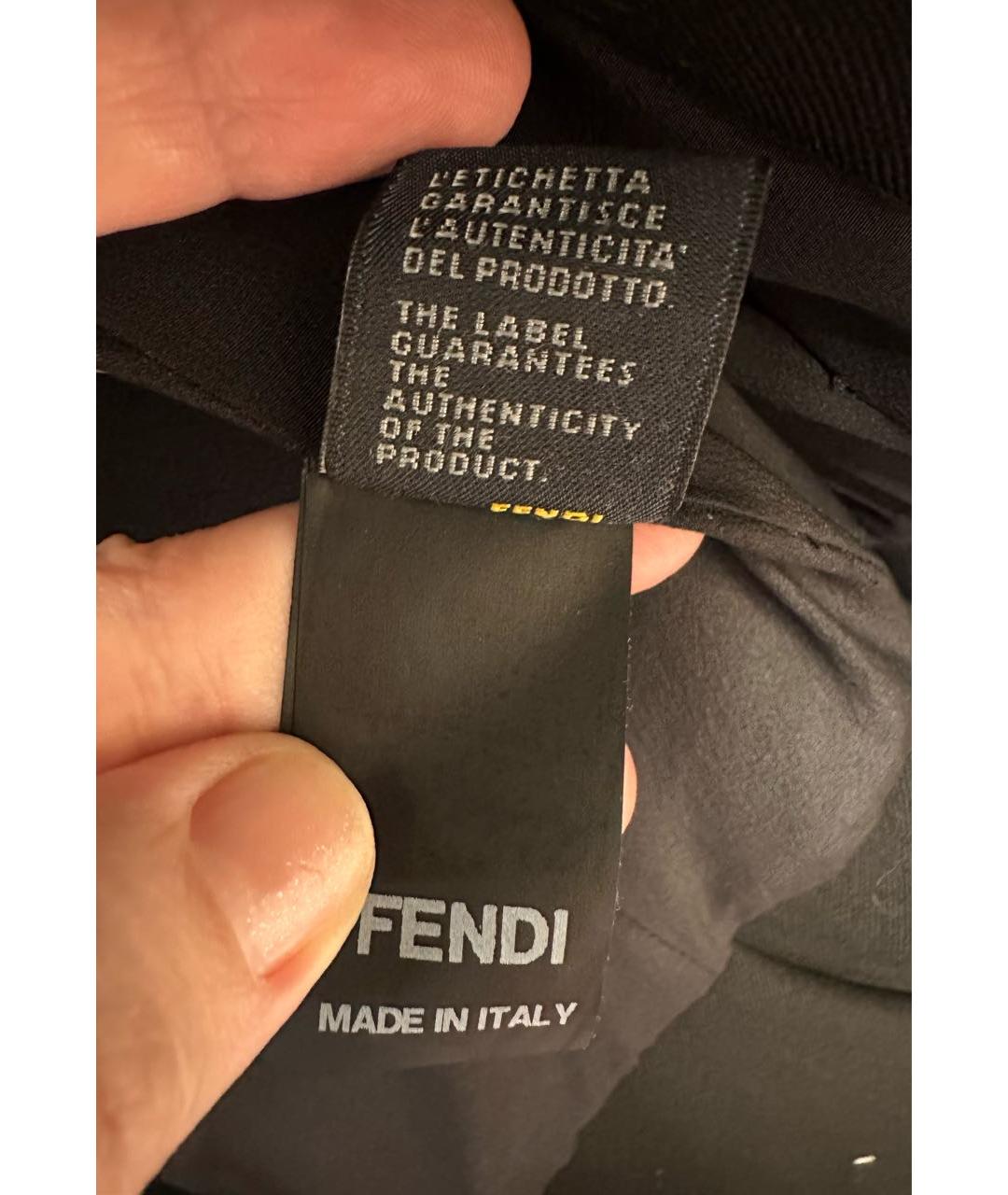 FENDI Черная шерстяная куртка, фото 7