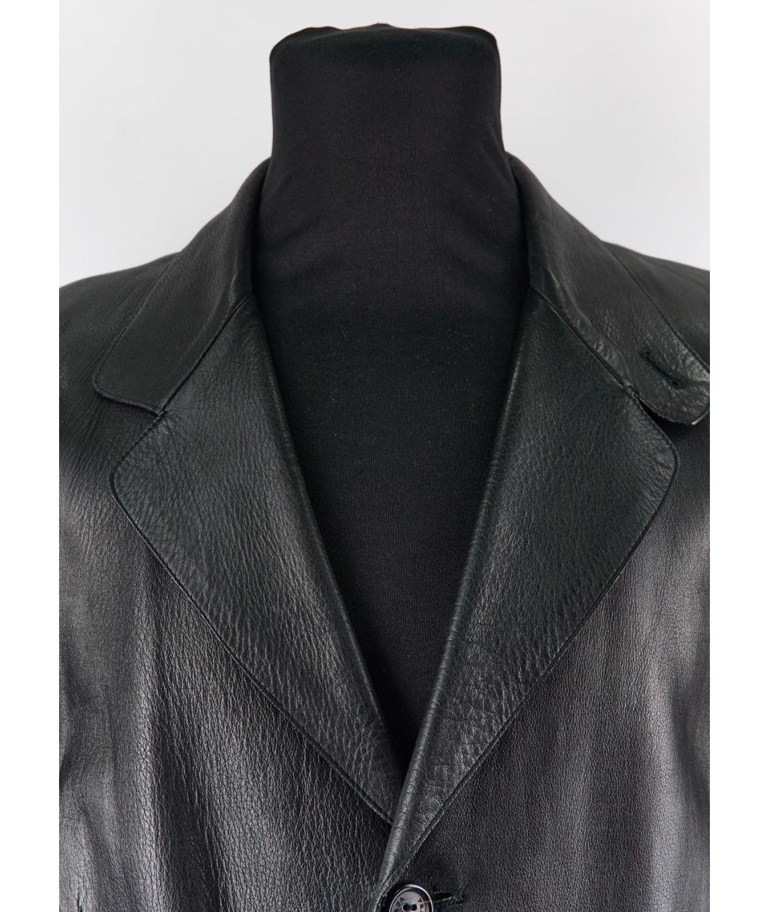 PRADA Черный кожаный пиджак, фото 4