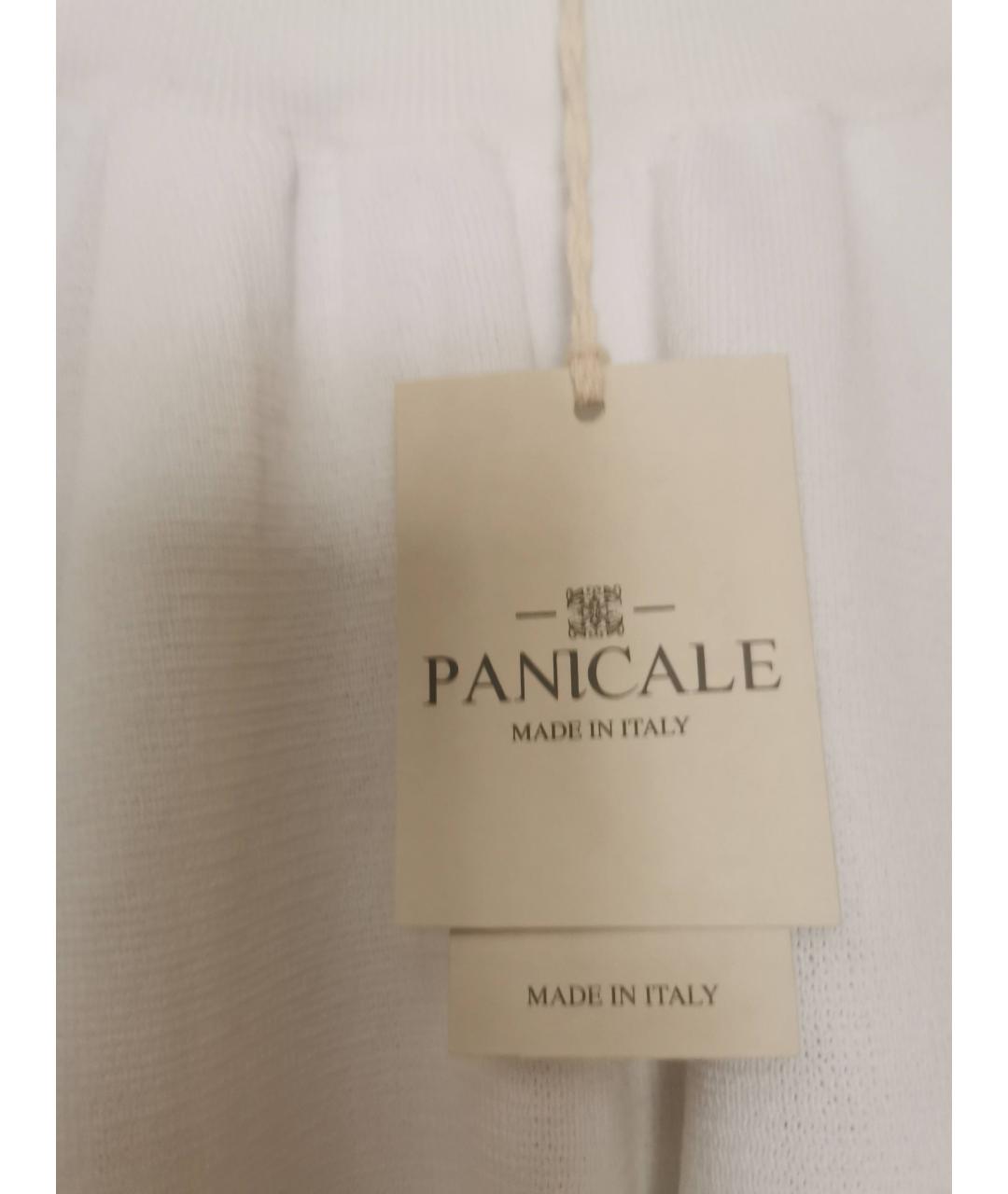 PANICALE Белые хлопко-эластановые шорты, фото 5