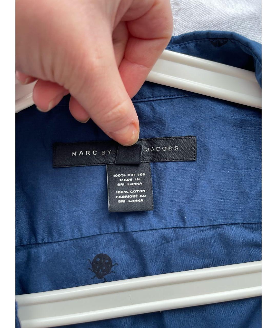 MARC BY MARC JACOBS Темно-синяя хлопковая кэжуал рубашка, фото 7