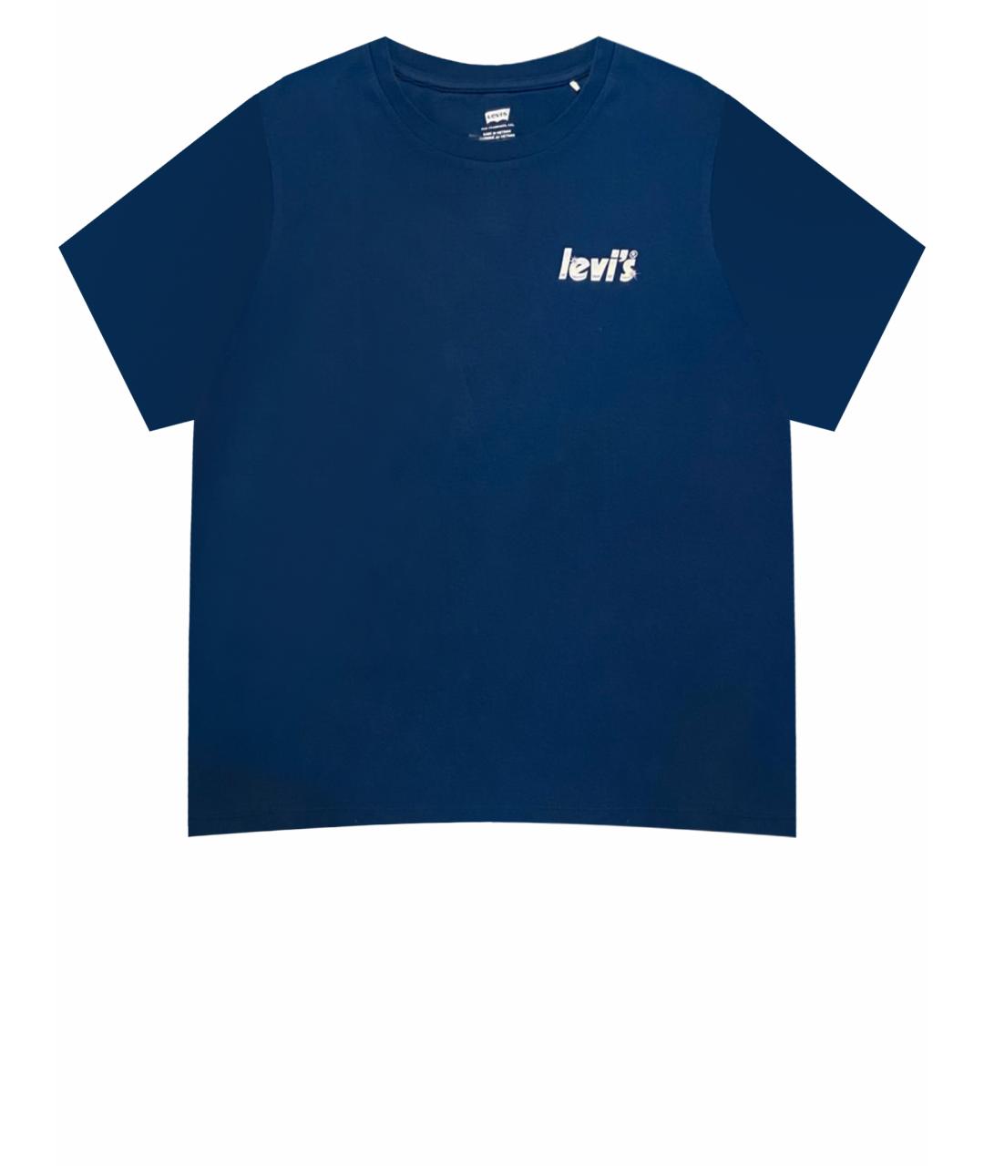 LEVI'S Синяя хлопковая футболка, фото 1