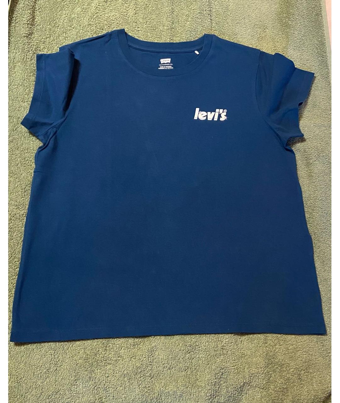 LEVI'S Синяя хлопковая футболка, фото 6
