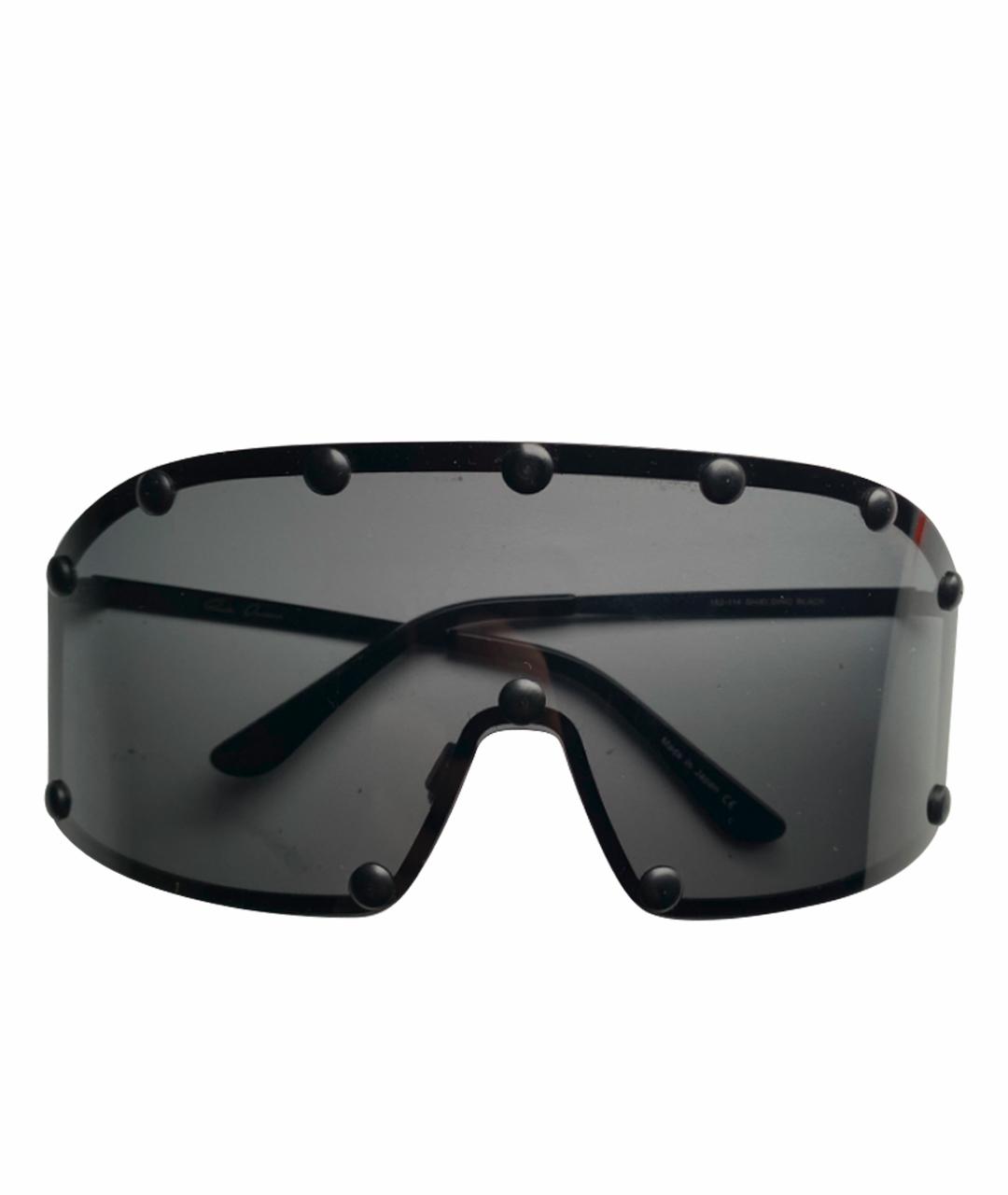 RICK OWENS Черные солнцезащитные очки, фото 1
