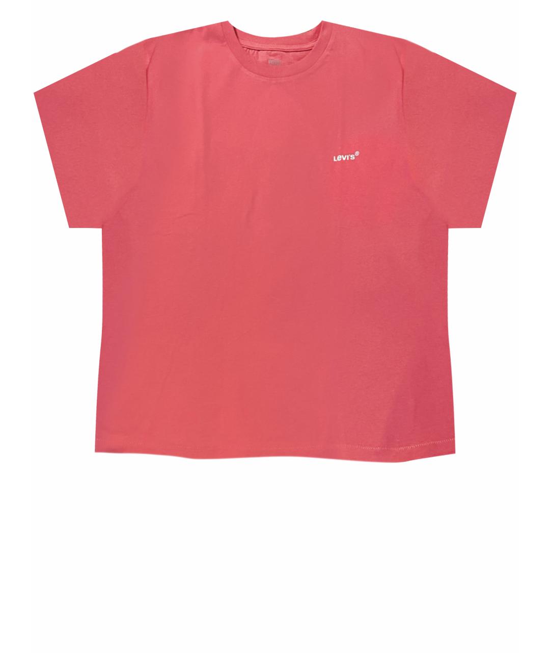 LEVI'S Розовая хлопковая футболка, фото 1