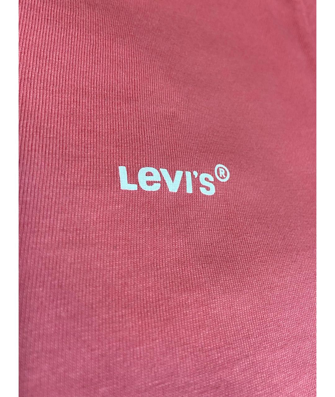 LEVI'S Розовая хлопковая футболка, фото 4
