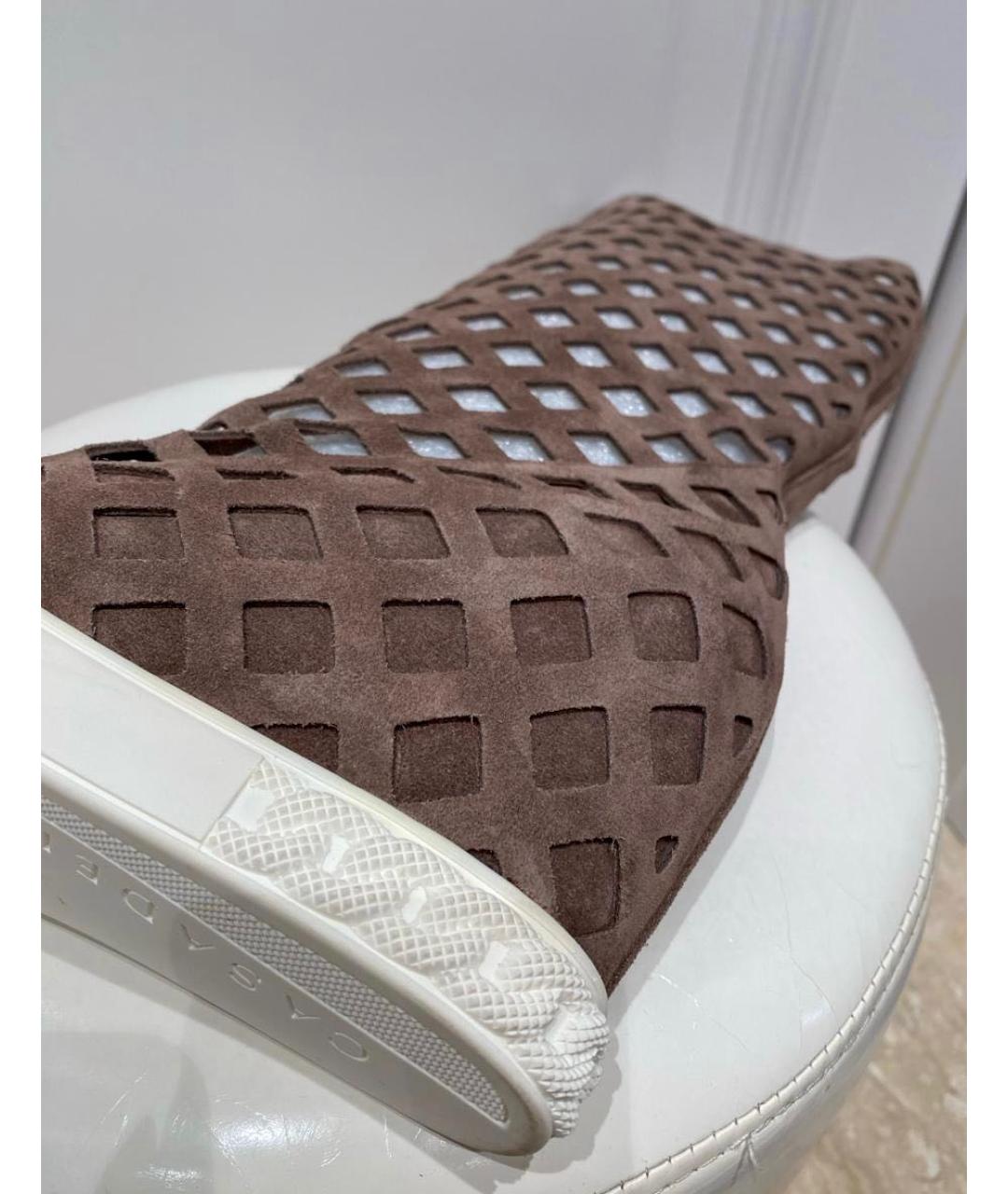 CASADEI Коричневые замшевые сапоги, фото 4