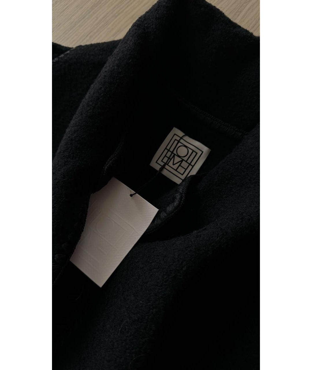 TOTEME Черное шерстяное пальто, фото 4