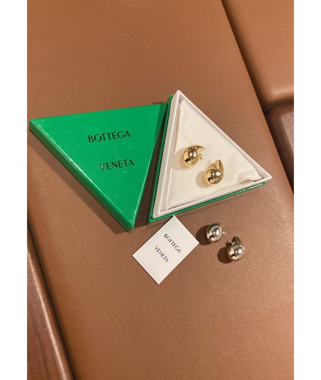 BOTTEGA VENETA Золотые серебряные серьги, фото 4