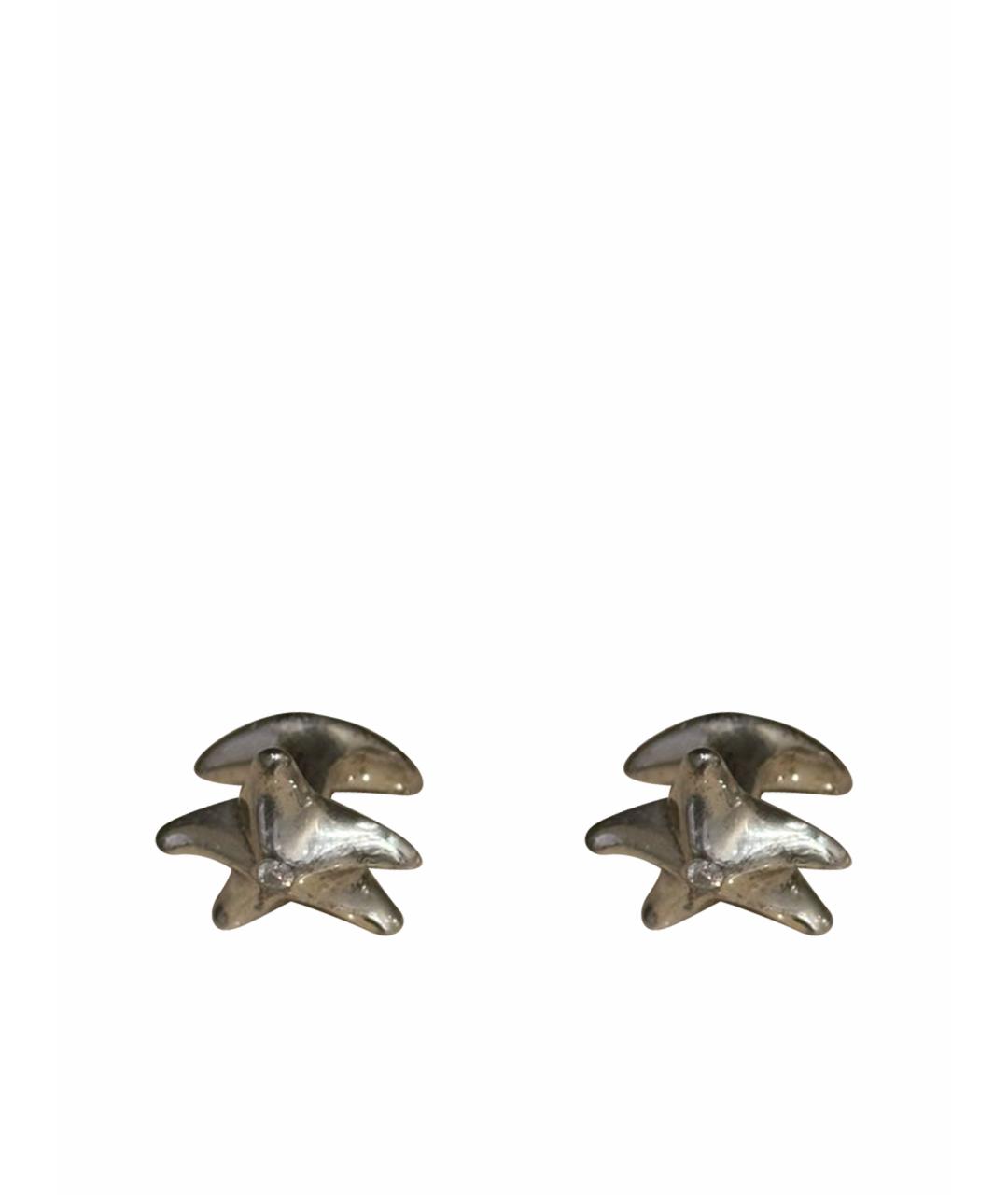 TIFFANY&CO Серые серебряные запонки, фото 1