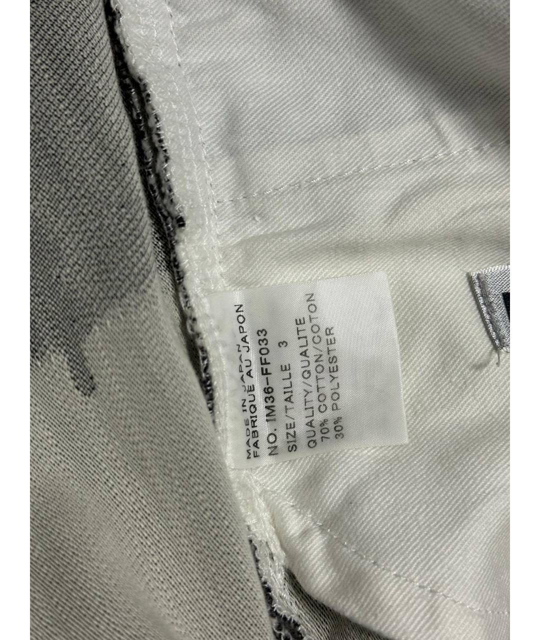 ISSEY MIYAKE Антрацитовые хлопко-полиэстеровые прямые джинсы, фото 5