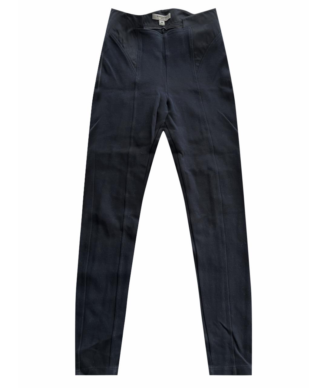 GIVENCHY Темно-синие хлопко-эластановые брюки узкие, фото 10