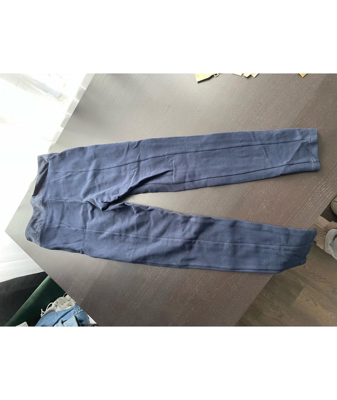 GIVENCHY Темно-синие хлопко-эластановые брюки узкие, фото 2