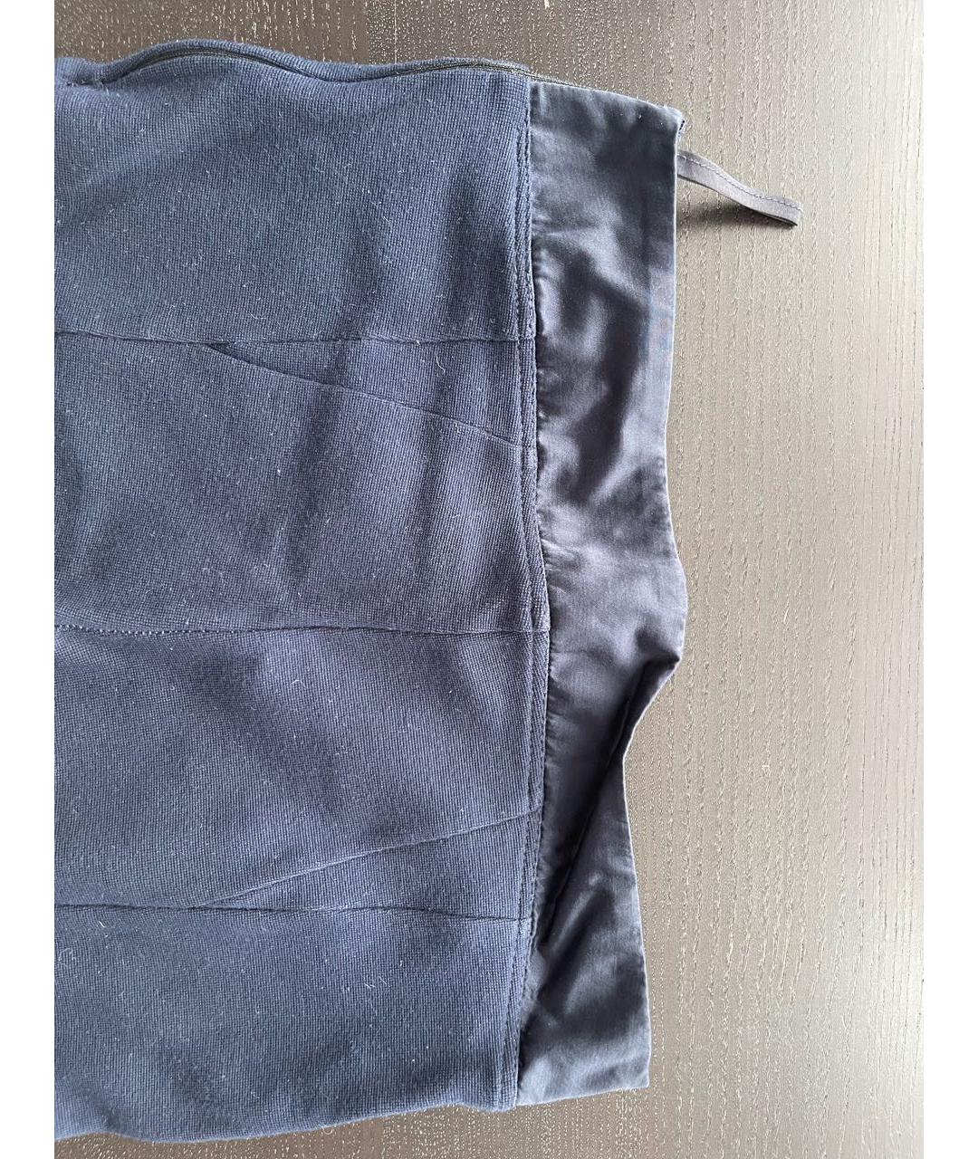 GIVENCHY Темно-синие хлопко-эластановые брюки узкие, фото 4