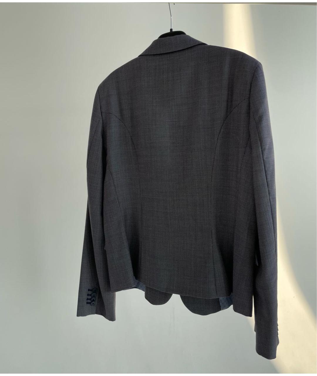 ETRO Серый шерстяной жакет/пиджак, фото 2