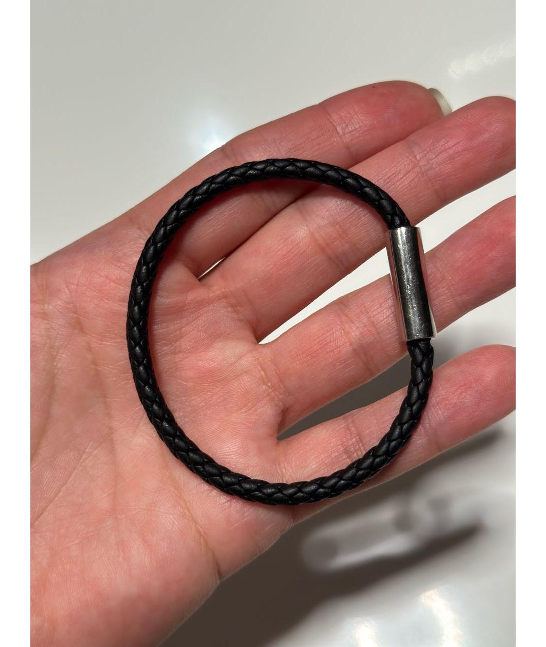 HERMES PRE-OWNED Черный кожаный браслет, фото 3