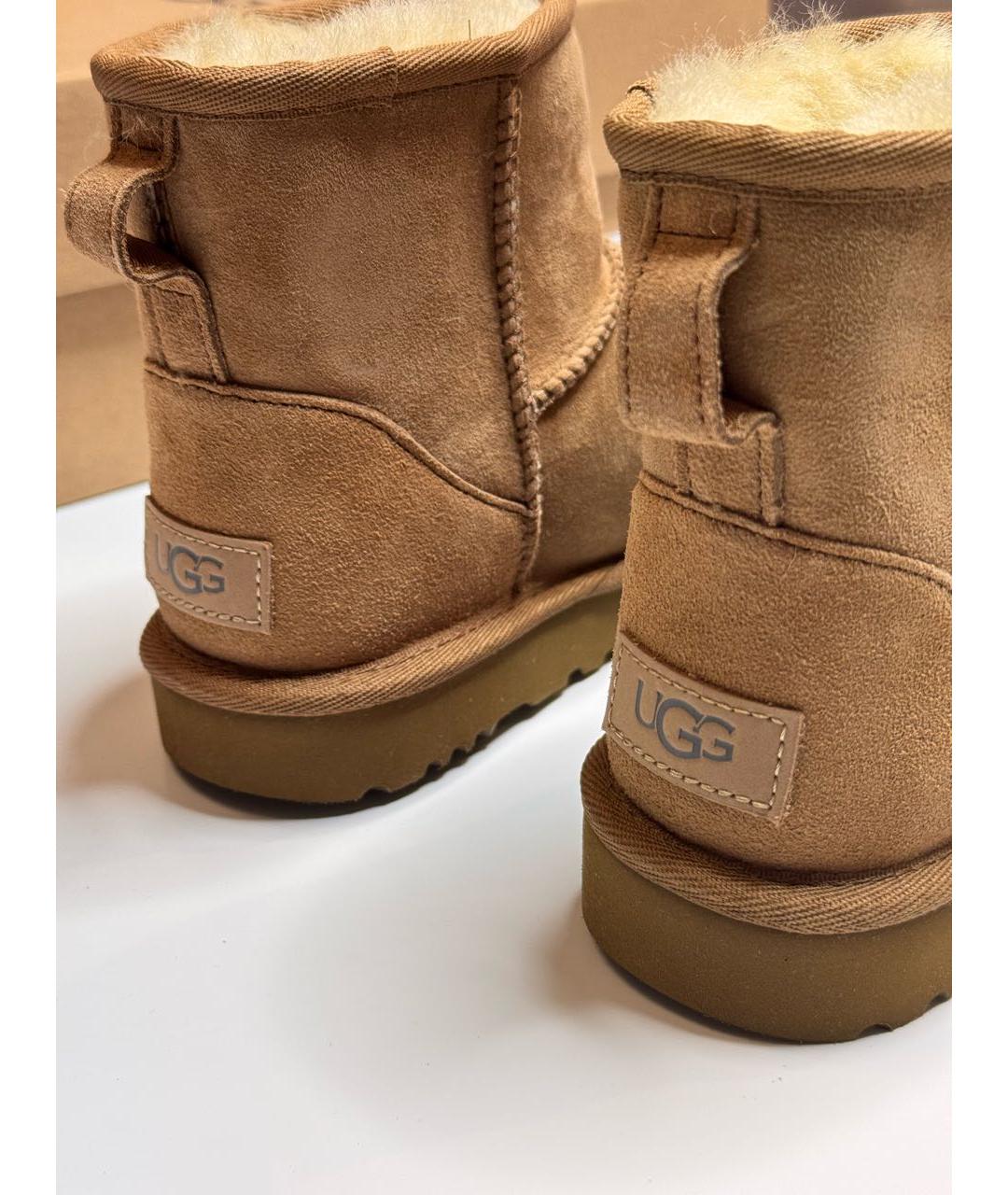 UGG AUSTRALIA Оранжевое замшевые ботинки, фото 5