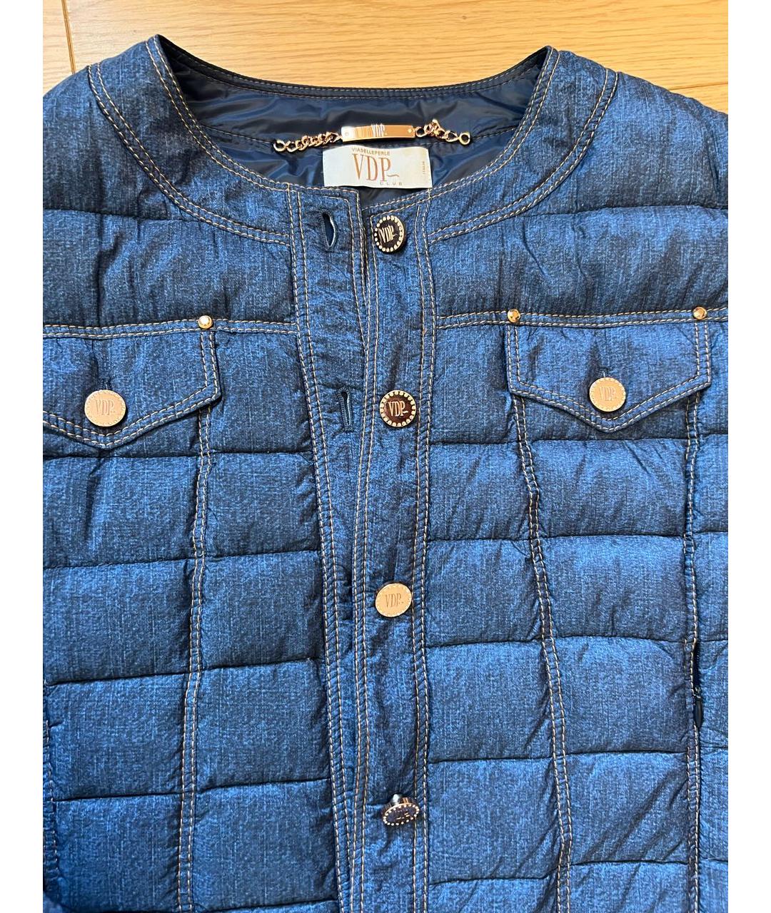 VDP Синяя полиэстеровая куртка, фото 3