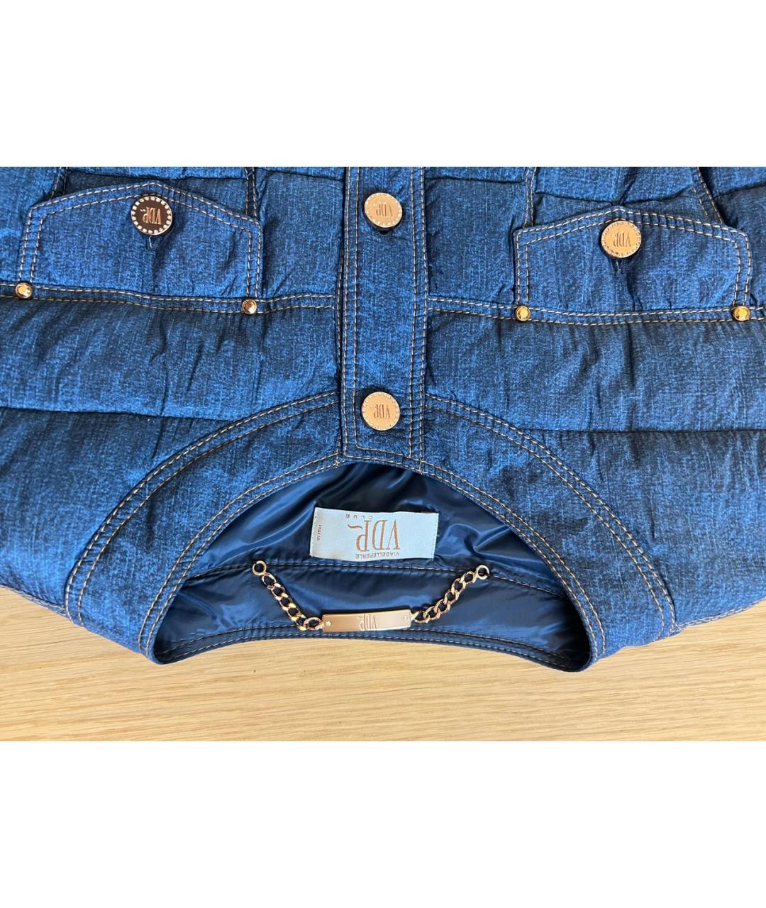 VDP Синяя полиэстеровая куртка, фото 6