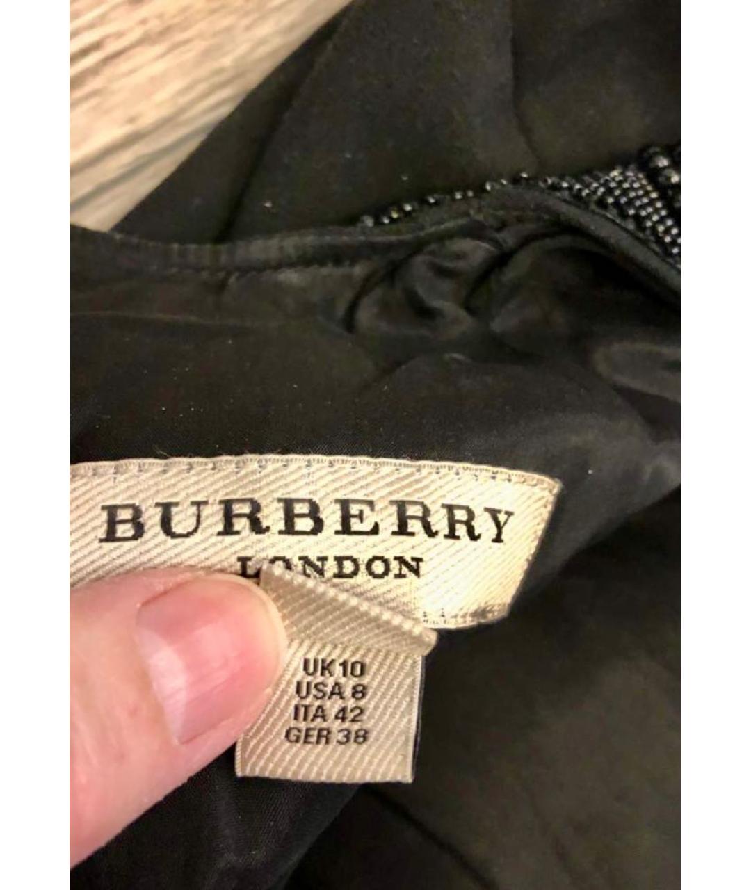 BURBERRY Черное повседневное платье, фото 5