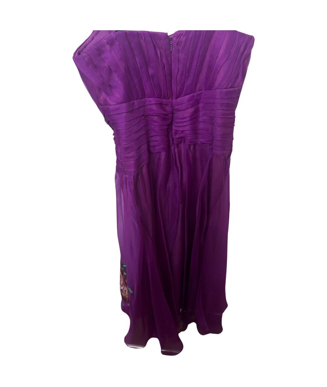 BADGLEY MISCHKA Фиолетовое полиэстеровое вечернее платье, фото 3