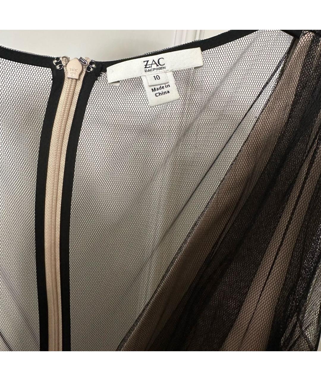 ZAC ZAC POSEN Черное полиэстеровое вечернее платье, фото 3