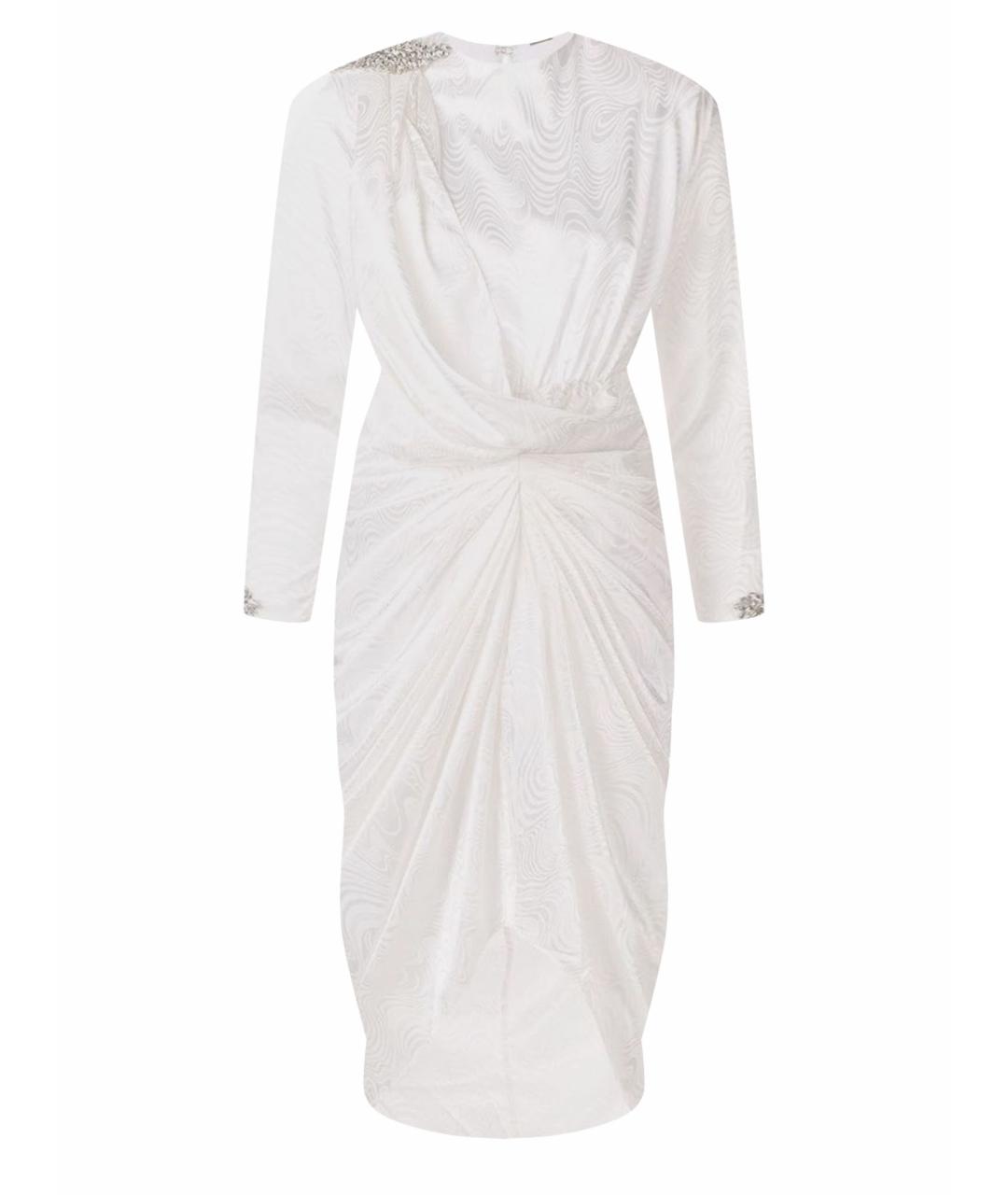 DODO BAR OR Белое атласное коктейльное платье, фото 1
