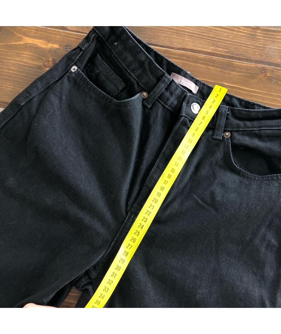12 STOREEZ Черные хлопковые прямые джинсы, фото 6